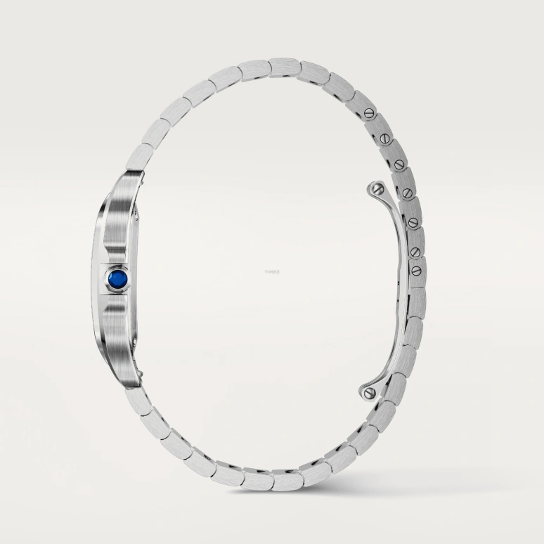 Cartier,Santos de Cartier 27x34.50mm,27x34.50mm,Stainless Steel,Silver,Quartz,Sapphire,Crystal Glass,Square,WSSA0082