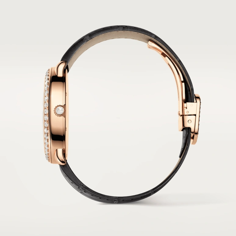 Cartier,Panthère Jewelry Watches 37mm,37mm,Rose Gold,Black,Handwound,36hours,In-house Caliber,HPI01259