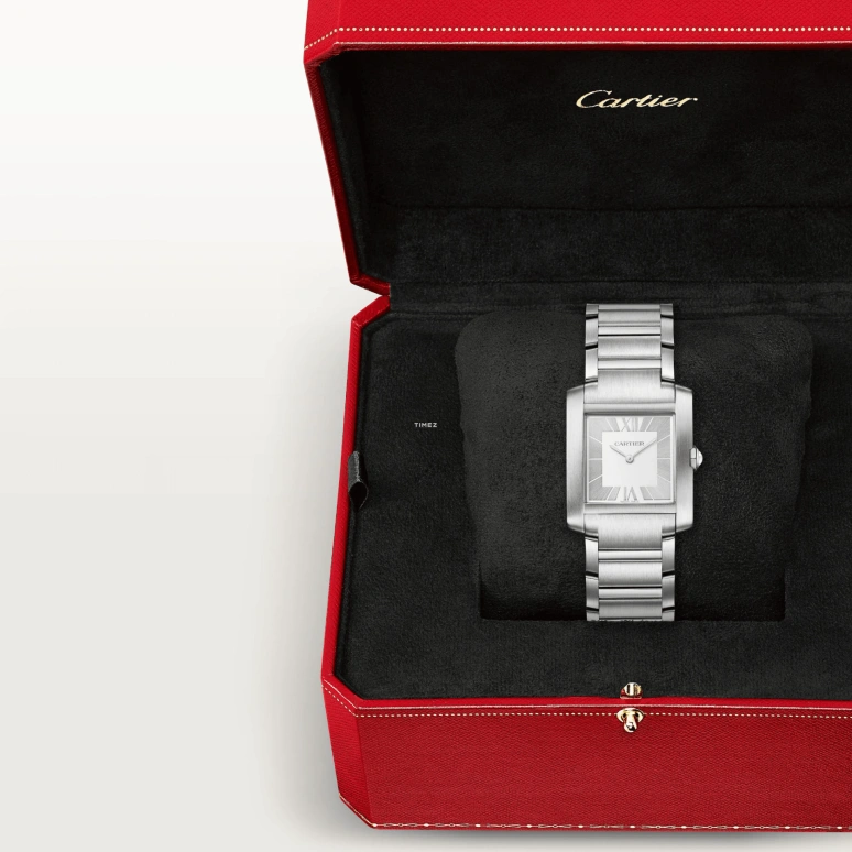 Cartier,Tank 32x27mm,32x27mm,Stainless Steel,Silver,Quartz,Sapphire,Crystal Glass,Square,WSTA0130