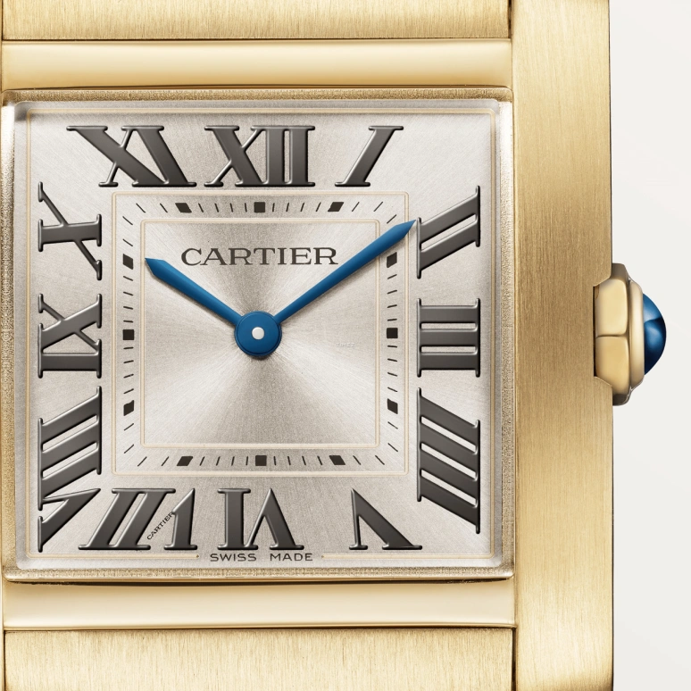 Cartier,Tank 32x27mm,32x27mm,Yellow Gold,Gold,Quartz,Sapphire,Crystal Glass,Square,WGTA0113