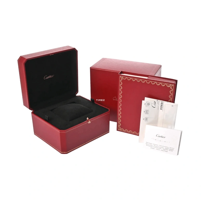 Cartier,Other 25.40mm,25.40mm,Yellow Gold,Silver,Quartz,Sapphire,Round,WG2002S8