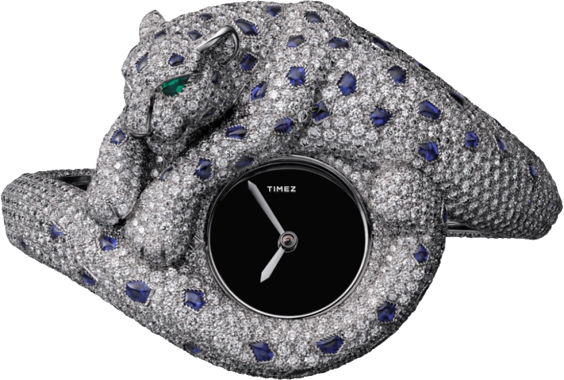 Cartier,High Jewelry Watches ,Sapphire,White Gold,White,Handwound,48hours,In-house Caliber,HPI00979