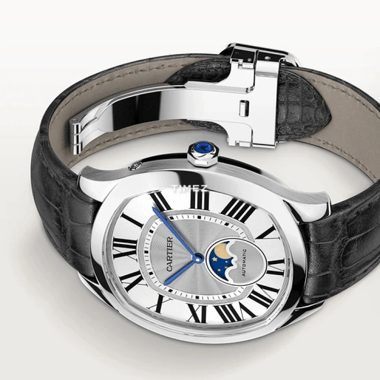 Cartier,Drive de Cartier 47.11x41.20mm,47.11x41.20mm,Stainless Steel,Silver,Automatic,Moonphase,In-house Caliber,WSNM0017