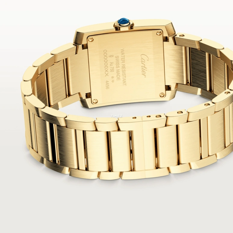 Cartier,Tank 32x27mm,32x27mm,Yellow Gold,Gold,Quartz,Sapphire,Crystal Glass,Square,WGTA0113