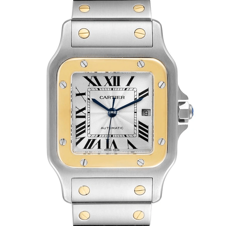 Cartier,Santos de Cartier 38.50x30.30mm,38.50x30.30mm,Stainless Steel,White,Automatic,Day,In-house Caliber,W20058C4