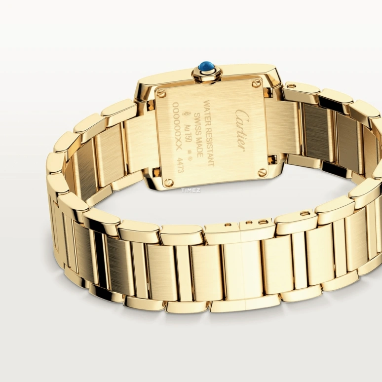 Cartier,Tank 25.70x21.20mm,25.70x21.20mm,Yellow Gold,Gold,Quartz,Sapphire,Crystal Glass,Square,WGTA0114