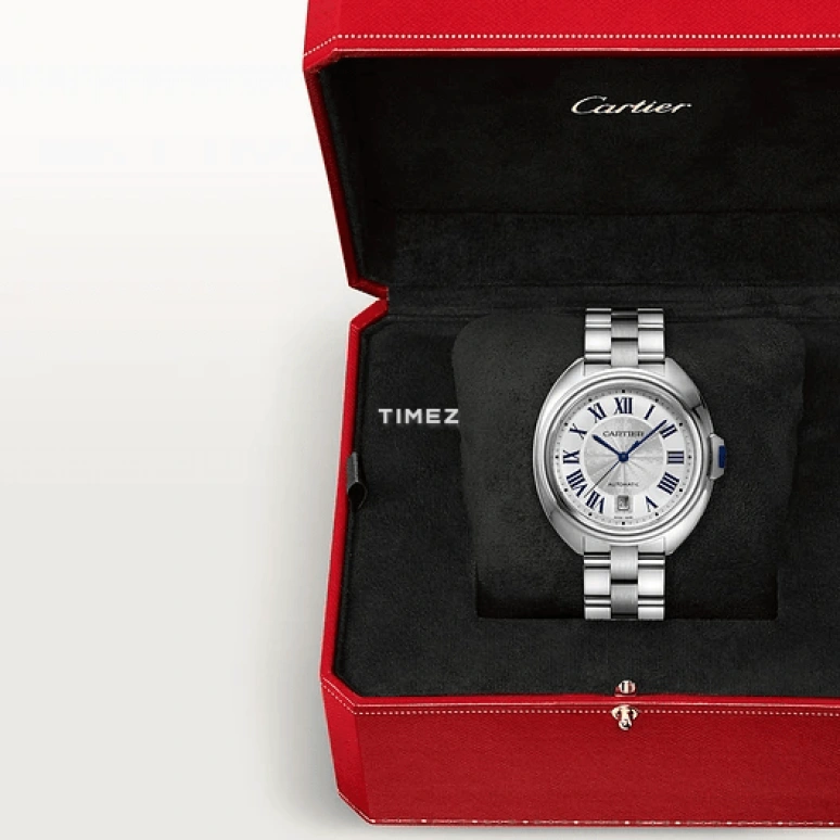 Cartier,Clé de Cartier 40mm,40mm,Stainless Steel,Silver,Automatic,Day,42hours,WSCL0007