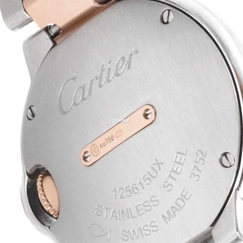 Cartier,Ballon Bleu de Cartier 28mm,28mm,Stainless Steel,Rose Gold,Silver,Quartz,Sapphire,Crystal Glass,Round,WE902076