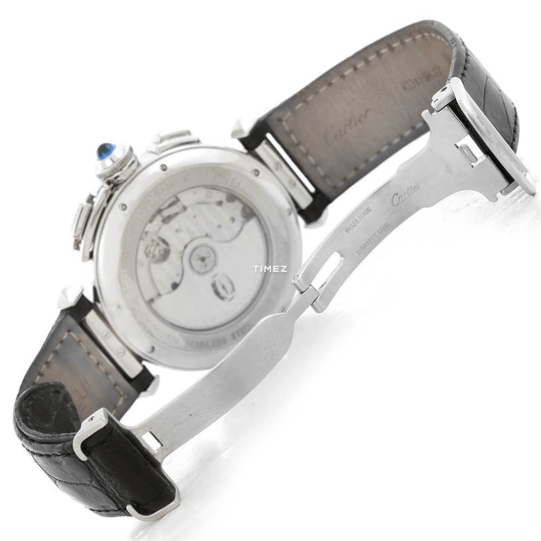 Cartier,Pasha de Cartier 42mm,42mm,Stainless Steel,Silver,Quartz,Chronograph,Day,W3108555