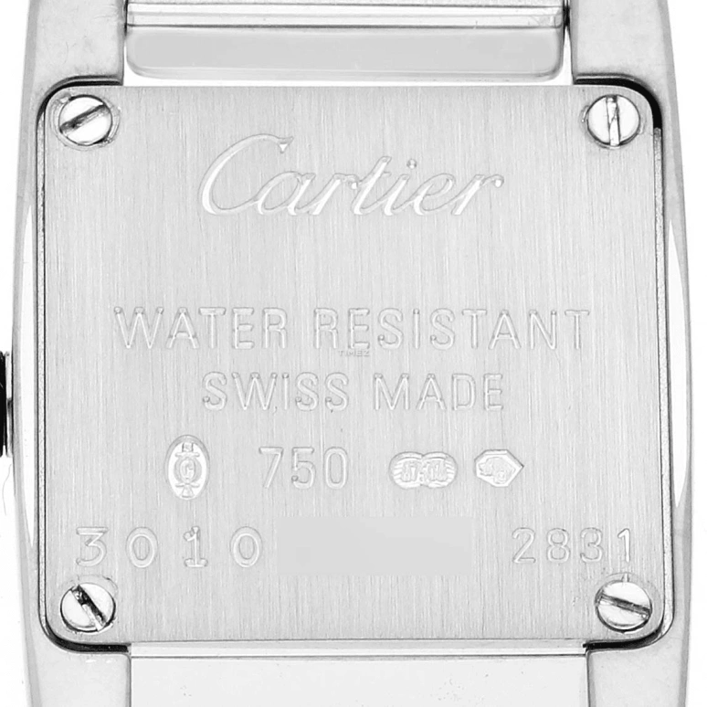 Cartier,Tank 20mm,20mm,White Gold,Silver,Quartz,Sapphire,Crystal Glass,Square,WE70069H