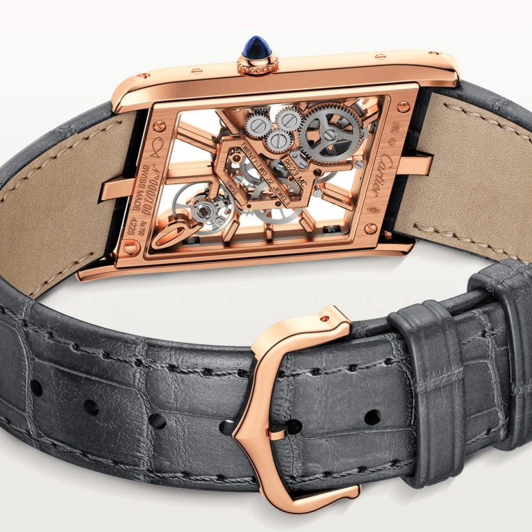 Cartier,Tank 47.17x26.20mm,47.17x26.20mm,Rose Gold,Handwound,48hours,In-house Caliber,WHTA0011