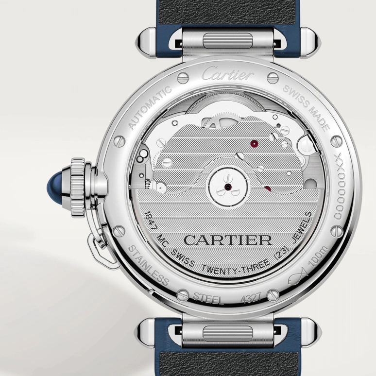 Cartier,Pasha de Cartier 35mm,35mm,Stainless Steel,Silver,Automatic,42hours,In-house Caliber,WSPA0012
