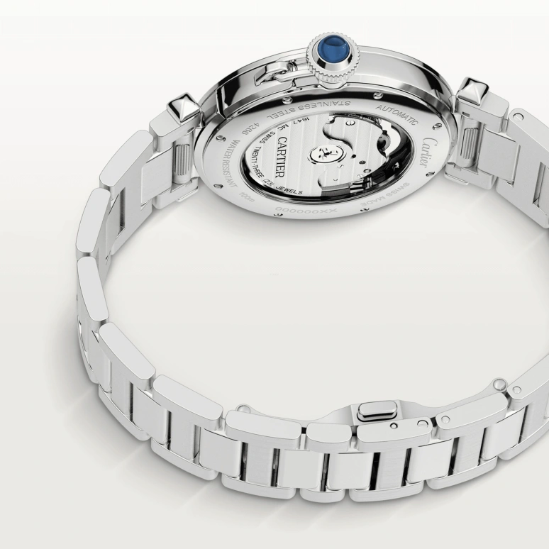 Cartier,Pasha de Cartier 41mm,41mm,Stainless Steel,Silver,Automatic,Day,42hours,WSPA0009