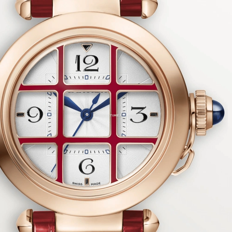 Cartier,Pasha de Cartier 35mm,35mm,Rose Gold,Silver,Automatic,42hours,In-house Caliber,WGPA0028
