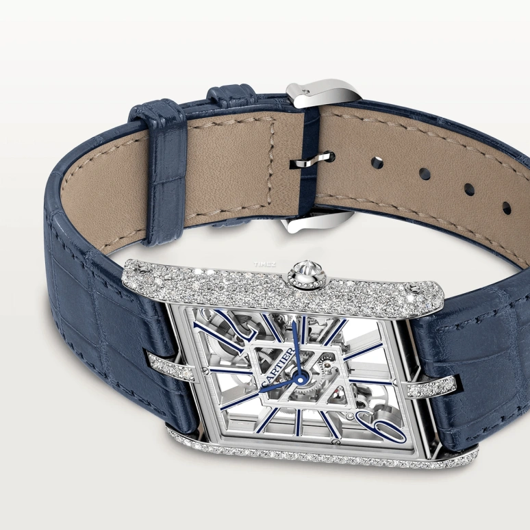 Cartier,Tank 47.15x26.20mm,47.15x26.20mm,Platinum,Skeleton,Handwound,48hours,In-house Caliber,HPI01370