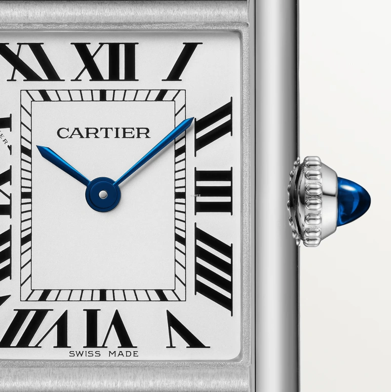 Cartier,Tank 29.50x22mm,29.50x22mm,Stainless Steel,Silver,Quartz,Sapphire,Rectangular,WSTA0089