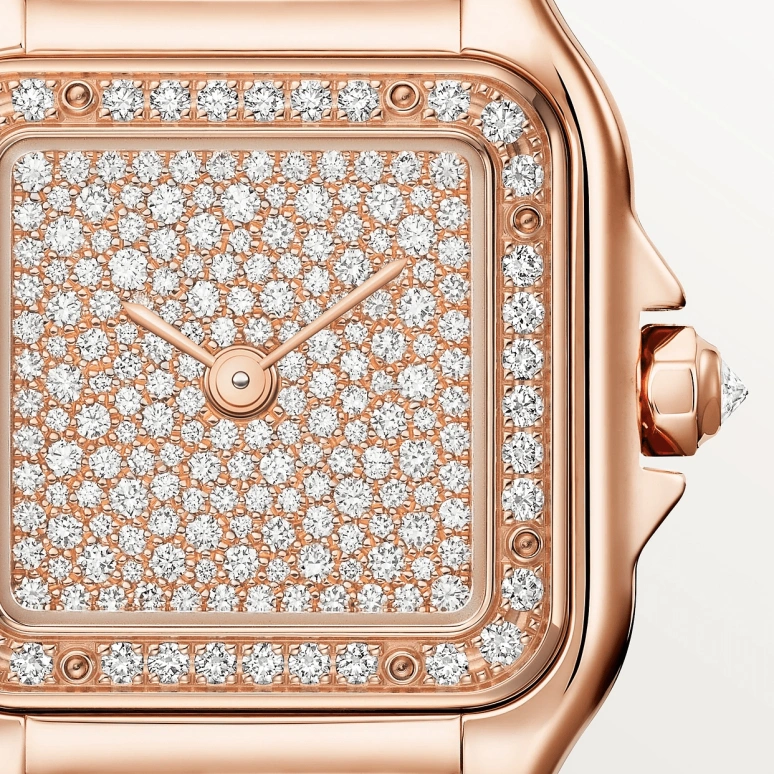 Cartier,Panthère de Cartier 30.30x22mm,30.30x22mm,Rose Gold,Quartz,Glass,Square,WJPN0062