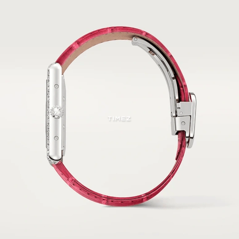 Cartier,Tank 33.70x25.50mm,33.70x25.50mm,White Gold,Silver,Handwound,In-house Caliber,Hardlex,WJTA0015