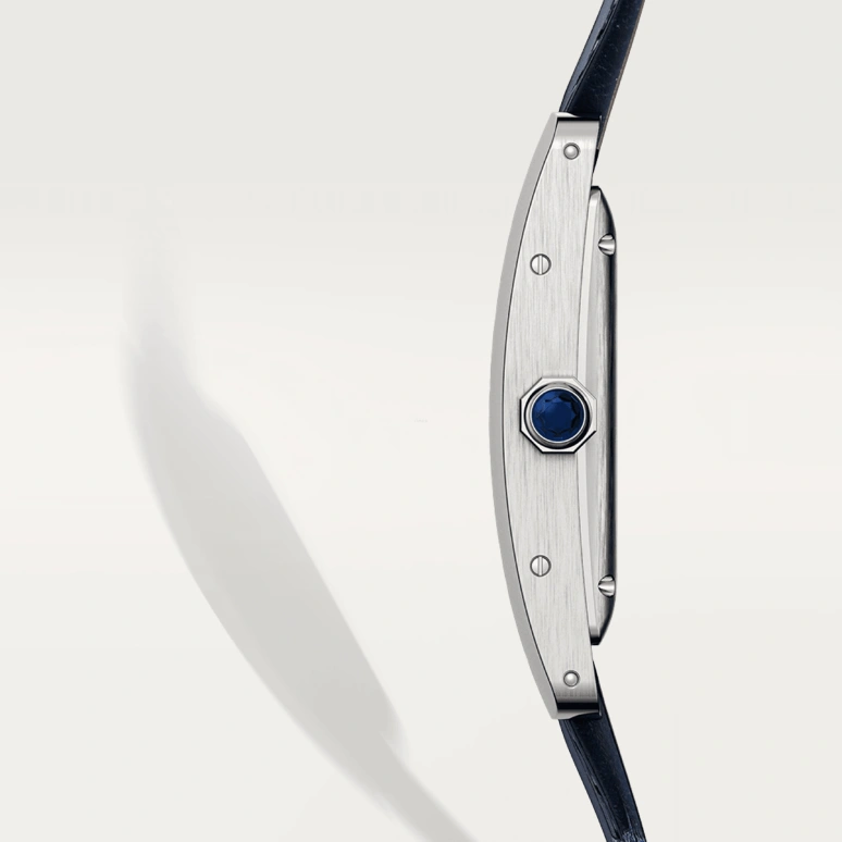 Cartier,Tank 41.60x22.60mm,41.60x22.60mm,Stainless Steel,Silver,Automatic,Sapphire,Crystal Glass,Square,WSTA0044