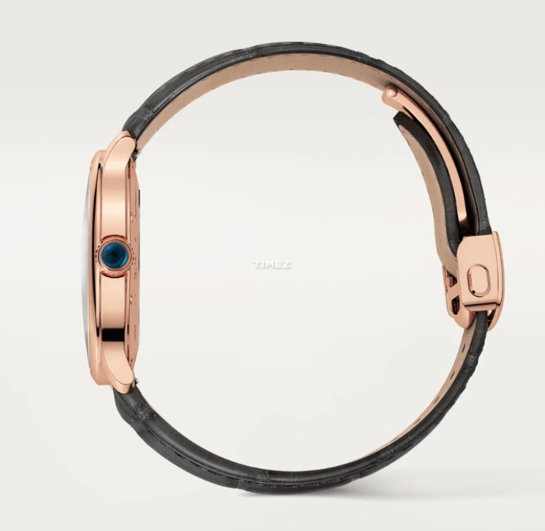 Cartier,Ronde de Cartier 40mm,40mm,Rose Gold,Cream,Automatic,Day,Sapphire,Crystal Glass,WGRN0011