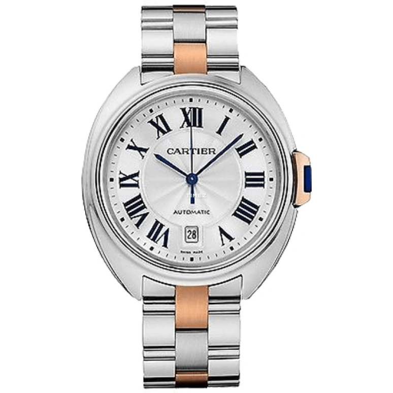 Cartier,Clé de Cartier 31mm,31mm,Stainless Steel,Silver White,Automatic,Day,42hours,W2CL0004