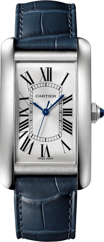 Cartier,Tank 45.10x26.60mm,45.10x26.60mm,Stainless Steel,Silver,Automatic,Sapphire,Crystal Glass,Square,WSTA0045