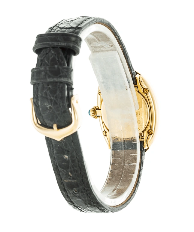 Cartier,Baignoire 30x22mm,30x22mm,Yellow Gold,Silver,Quartz,Sapphire,Crystal Glass,Oval,W1506056