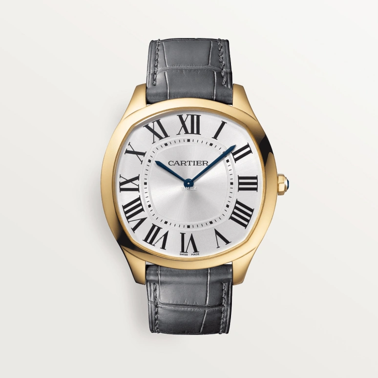 Cartier,Drive de Cartier 44.76x39.14mm,44.76x39.14mm,Yellow Gold,Silver,Handwound,36hours,In-house Caliber,WGNM0011