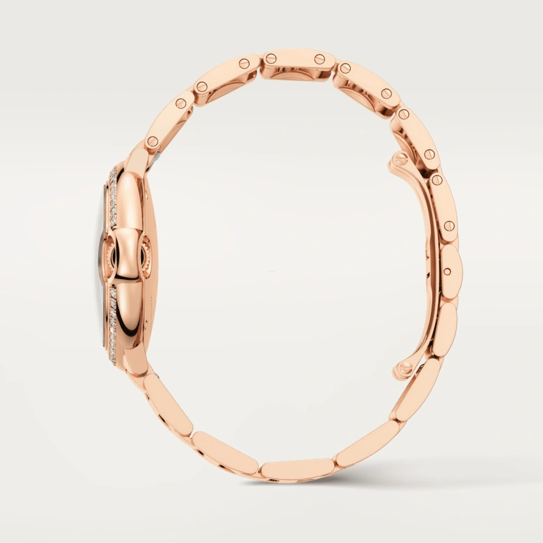 Cartier,Ballon Bleu de Cartier 33mm,33mm,Rose Gold,Automatic,Sapphire,Crystal Glass,Round,WJBB0077