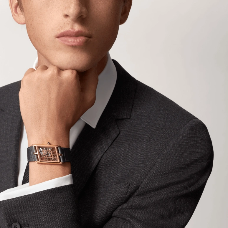 Cartier,Tank 47.17x26.20mm,47.17x26.20mm,Rose Gold,Handwound,48hours,In-house Caliber,WHTA0011