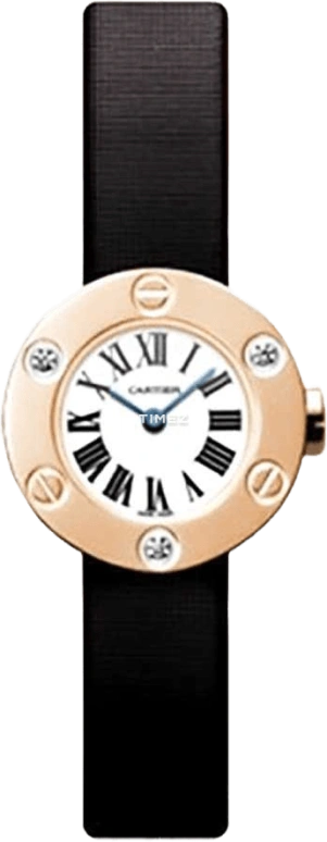 Cartier,Captive de Cartier 23mm,23mm,Rose Gold,Silver White,White,Quartz,Sapphire,Crystal Glass,Round,WE800431