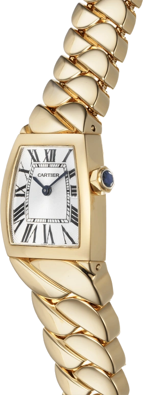 Cartier,High Jewelry Watches 26x22mm,26x22mm,Yellow Gold,Grey,Handwound,Sapphire,Crystal Glass,Tonneau,W640020H
