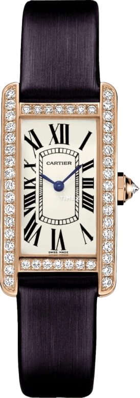 Cartier,Tank 34.80x19mm,34.80x19mm,Rose Gold,Silver White,Quartz,In-house Caliber,Crystal Glass,Sapphire,WB707931