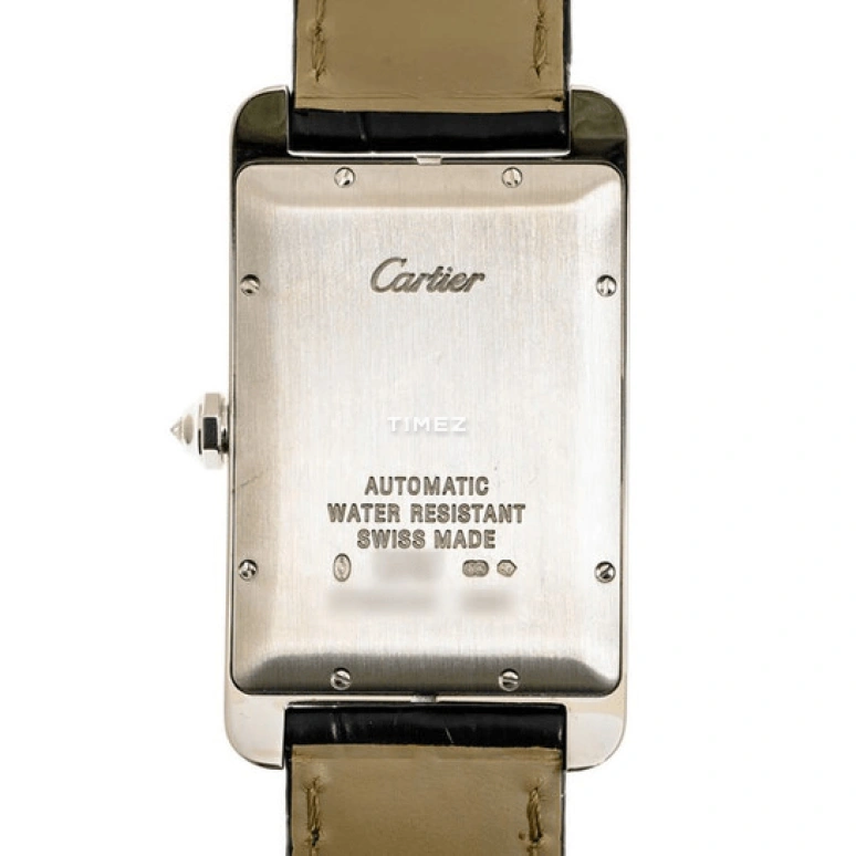 Cartier,Tank 45.10x26.60mm,45.10x26.60mm,White Gold,Silver,Automatic,Day,In-house Caliber,WB710004