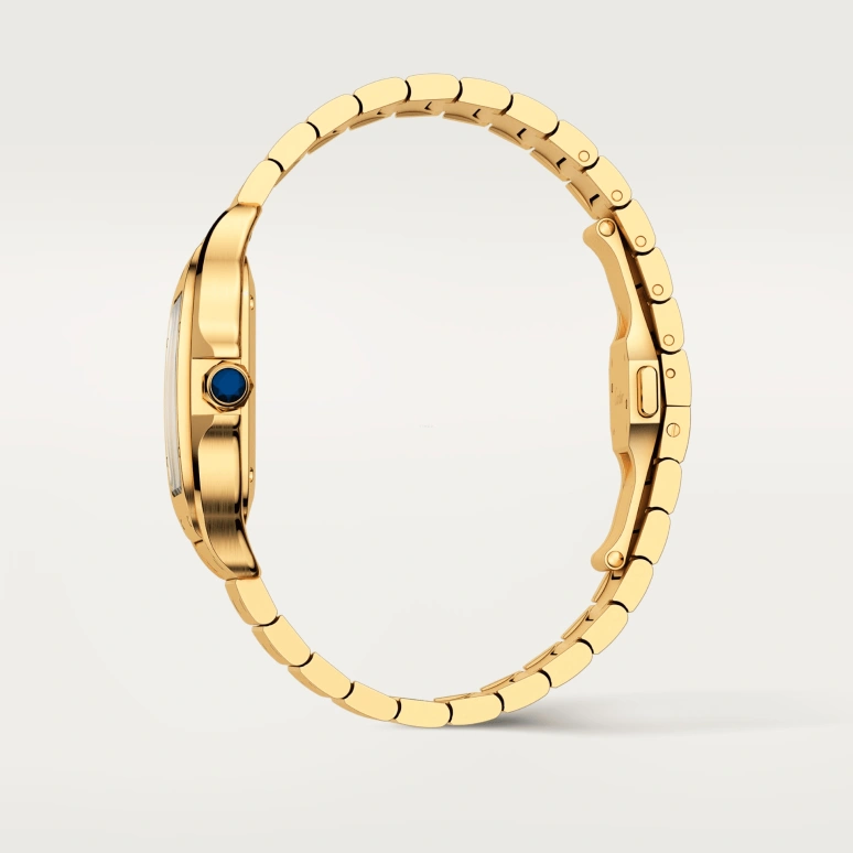 Cartier,Santos de Cartier 35.10mm,35.10mm,Yellow Gold,Silver,Automatic,42hours,In-house Caliber,WGSA0030