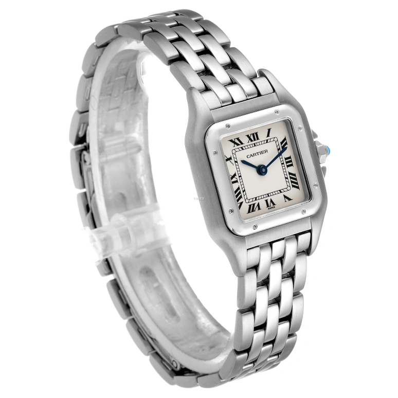 Cartier,Panthère de Cartier 22mm,22mm,Stainless Steel,Silver,Quartz,Sapphire,Crystal Glass,Square,W25033P5