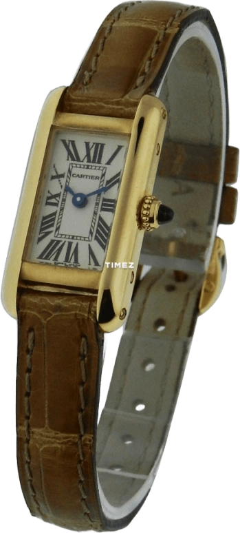 Cartier,Tank 25.50x33.50mm,25.50x33.50mm,Yellow Gold,White,Quartz,Sapphire,Crystal Glass,Square,W1529956