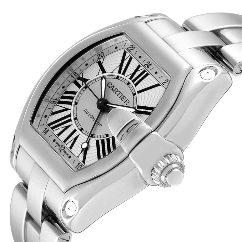 Cartier,Drive de Cartier 47x42.80mm,47x42.80mm,Stainless Steel,Silver,Automatic,Day,Dule Time,W62032X6