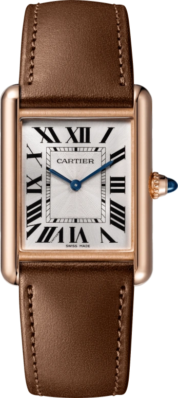 Cartier,Tank 33.70x25.50mm,33.70x25.50mm,Rose Gold,Silver,Handwound,Hardlex,Square,WGTA0062