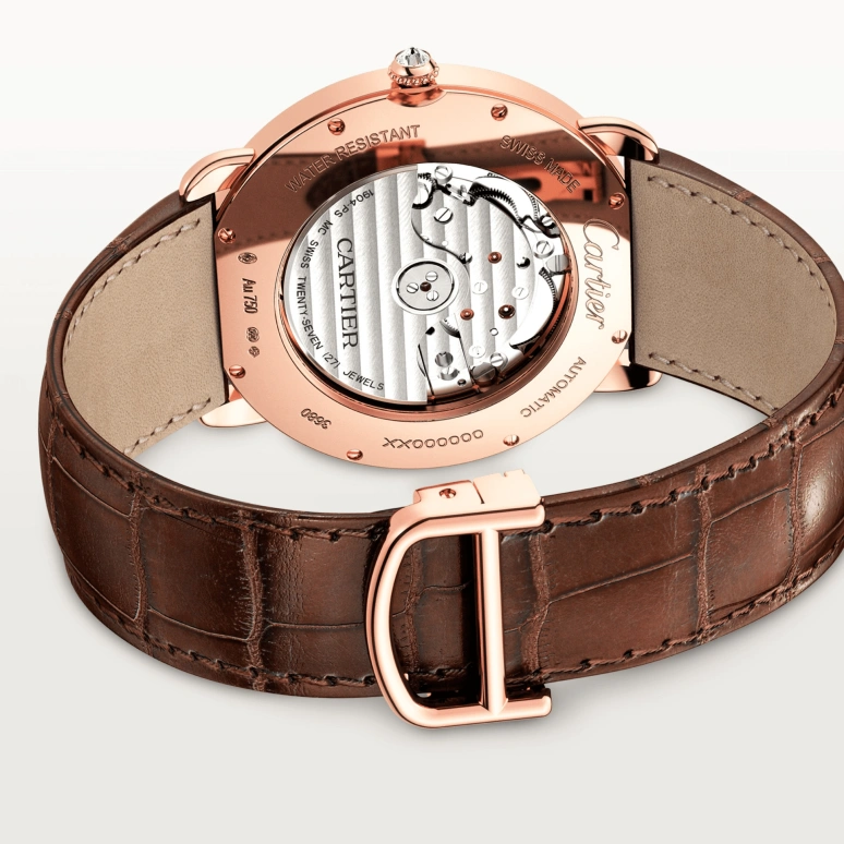 Cartier,Ronde de Cartier 40mm,40mm,Rose Gold,Silver,Automatic,Day,48hours,WR007017