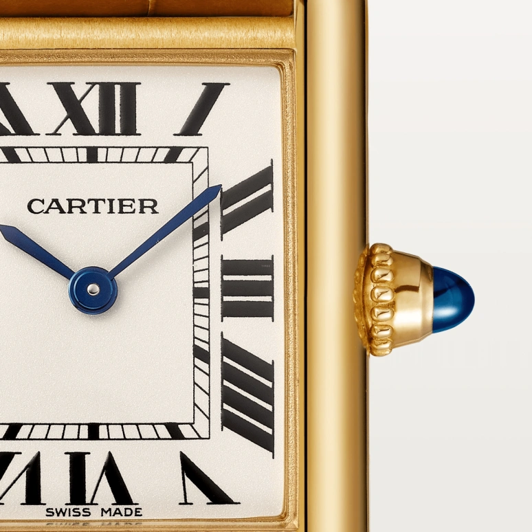 Cartier,Tank 29.50x22mm,29.50x22mm,Yellow Gold,Silver,Quartz,Hardlex,Square,W1529856