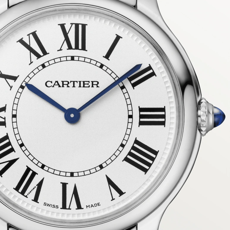 Cartier,Ronde de Cartier 36mm,36mm,Stainless Steel,Silver,Quartz,Sapphire,Crystal Glass,Round,WSRN0034