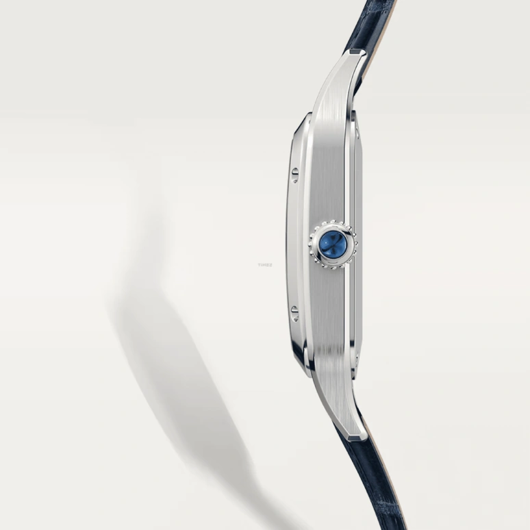 Cartier,Santos de Cartier 38x27.50mm,38x27.50mm,Stainless Steel,Silver,Quartz,Sapphire,Crystal Glass,Square,WSSA0086