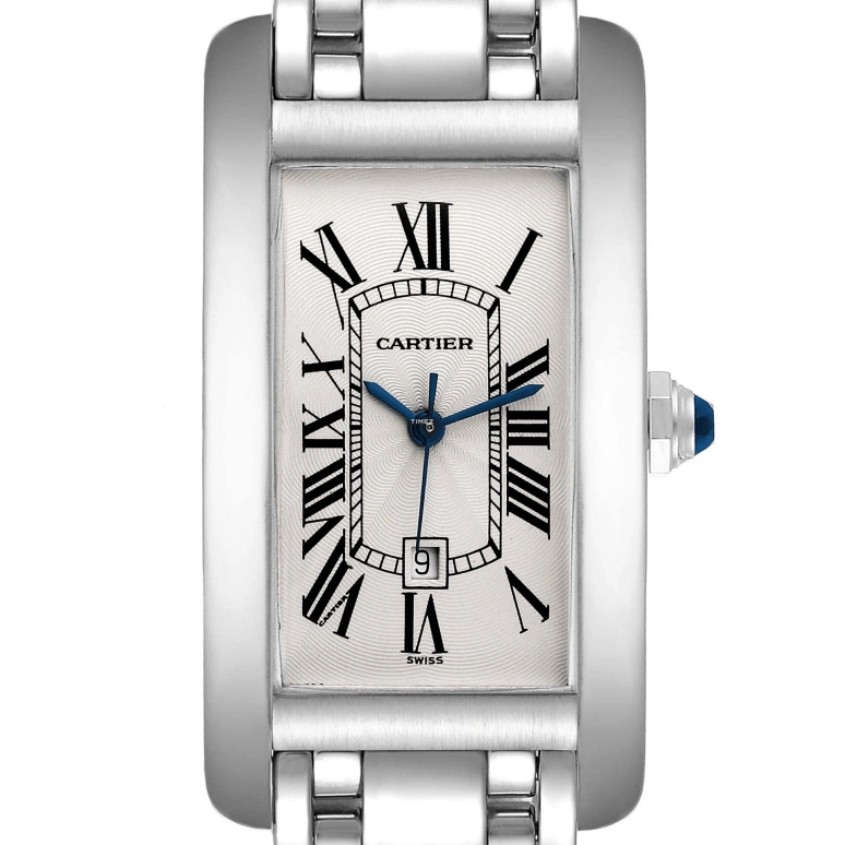 Cartier,Tank 41x23mm,41x23mm,White Gold,Silver,Automatic,Day,In-house Caliber,W26036L1