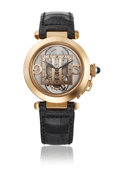 Cartier,Pasha de Cartier 38mm,38mm,Pink Gold,Rose Gold,Silver,Automatic,Tourbillon,Round,2578