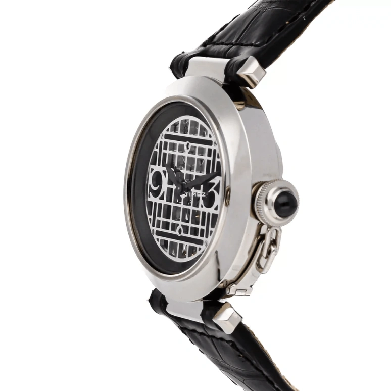 Cartier,Pasha de Cartier 38mm,38mm,White Gold,Silver,Black,Automatic,Tourbillon,Round,W3017751