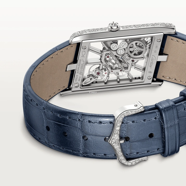 Cartier,Tank 47.15x26.20mm,47.15x26.20mm,Platinum,Skeleton,Handwound,48hours,In-house Caliber,HPI01370