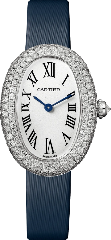 Cartier,Baignoire 32x26mm,32x26mm,White Gold,Silver,Quartz,Sapphire,Crystal Glass,Oval,WJBA0023