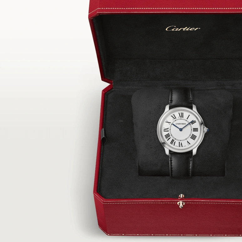 Cartier,Ronde de Cartier 36mm,36mm,Stainless Steel,Silver,Quartz,Sapphire,Crystal Glass,Round,WSRN0031