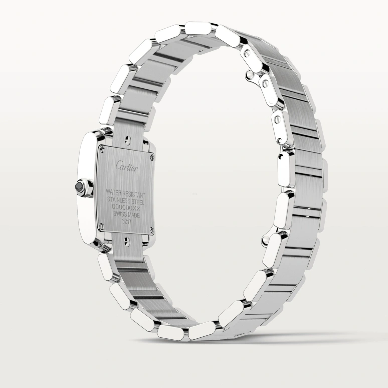 Cartier,Tank 25x20mm,25x20mm,Stainless Steel,Silver,Quartz,Sapphire,Crystal Glass,Square,W4TA0008